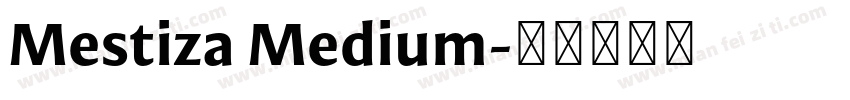 Mestiza Medium字体转换